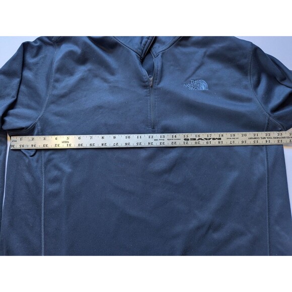 Northface Quarter Zip Fleece Lined Jacket XL Extra Large Mens Dark Blue - Picture 11 of 12